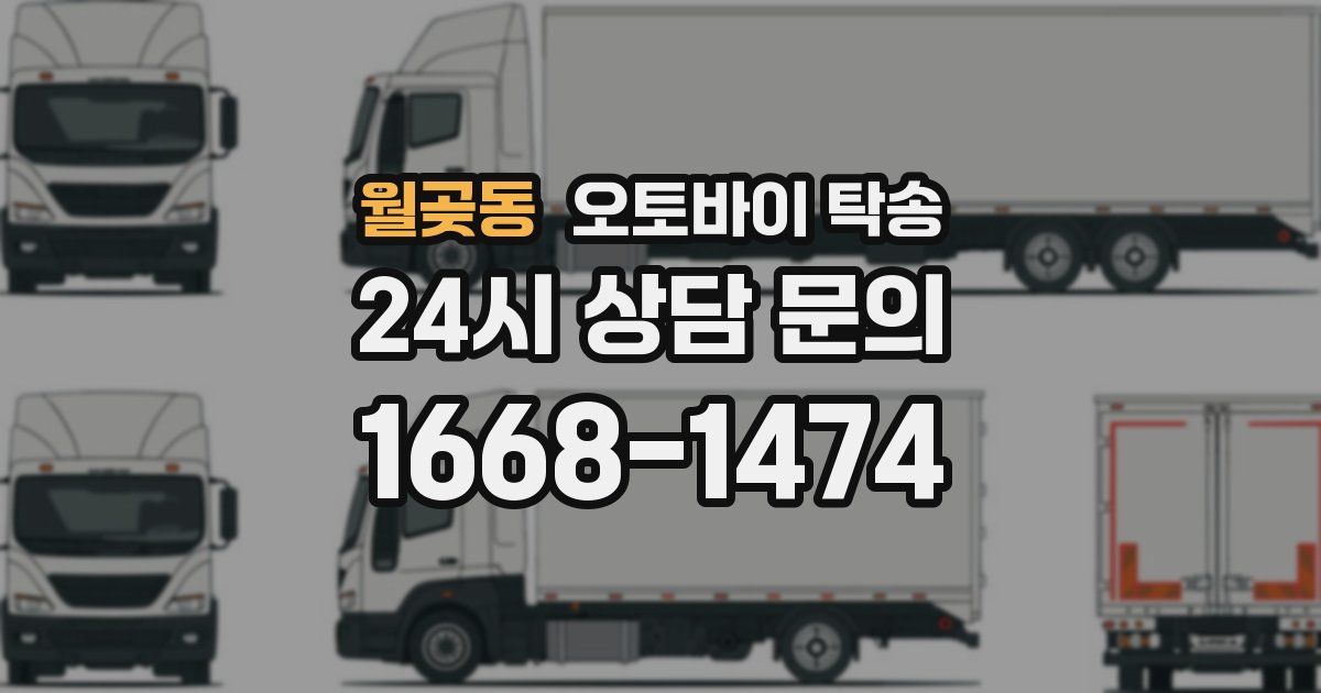 월곶동 오토바이 탁송