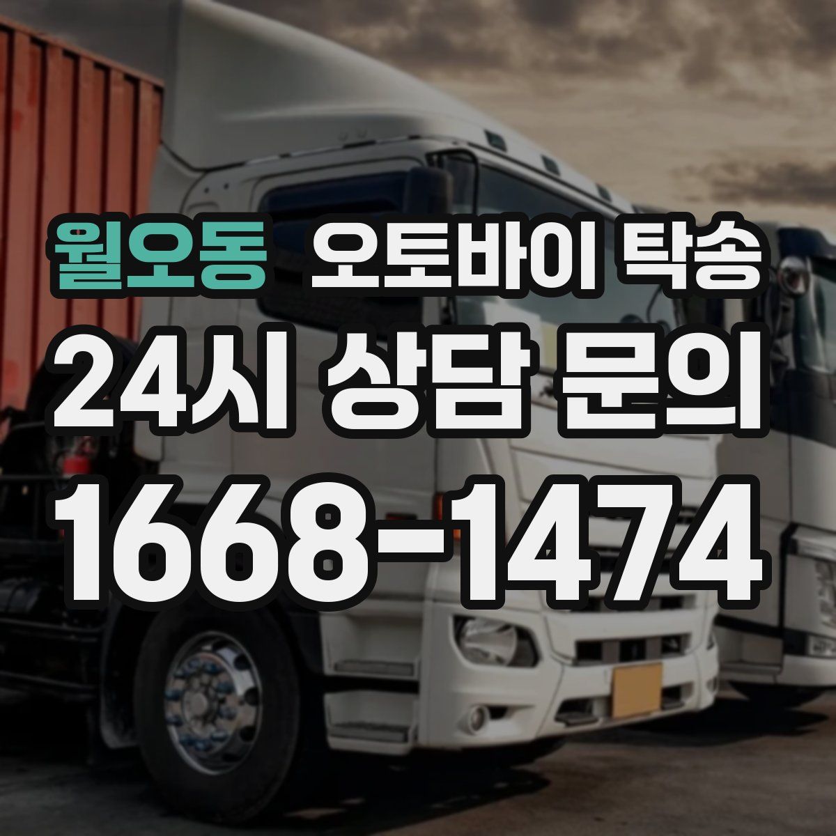 월오동 오토바이 탁송