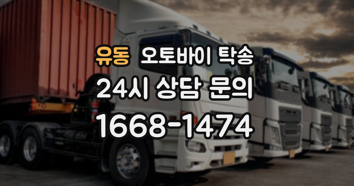 유동 오토바이 탁송