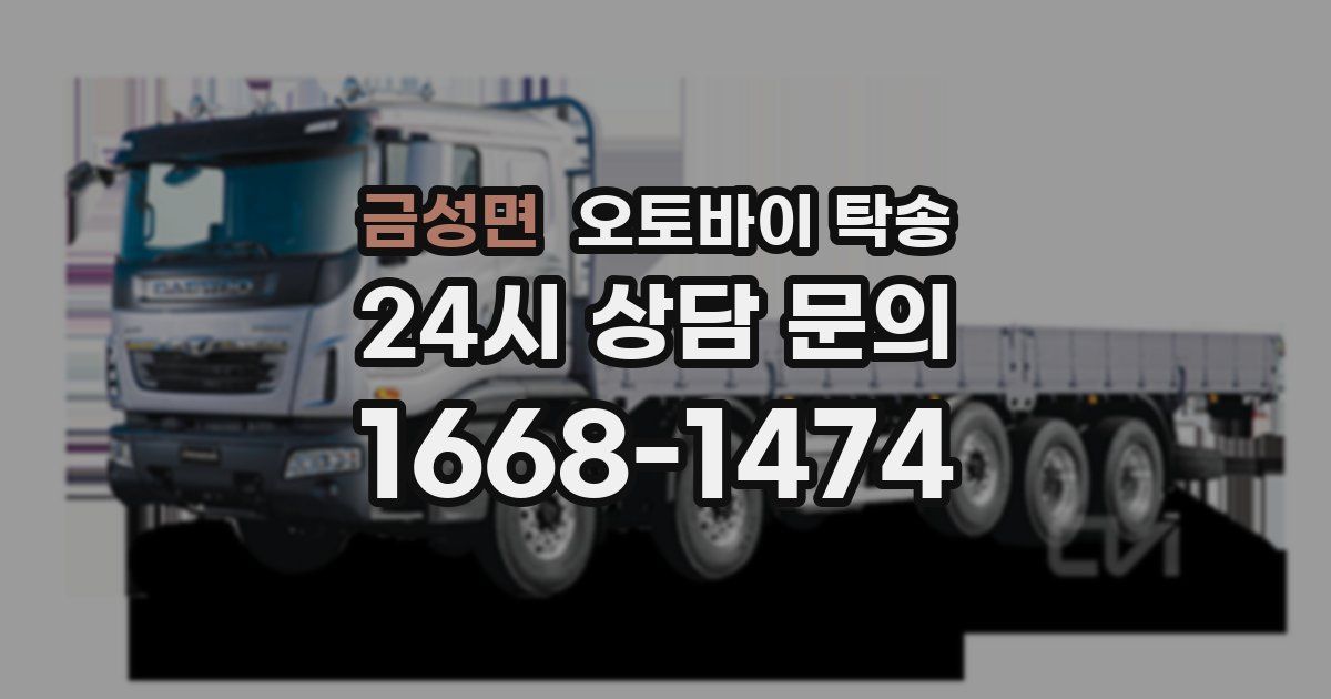 금성면 오토바이 탁송