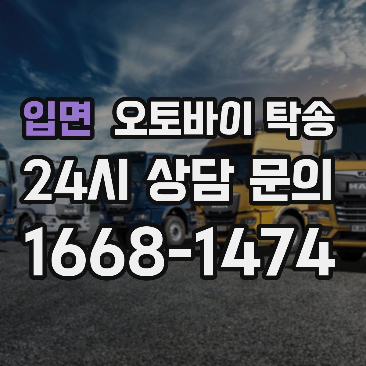 입면 오토바이 탁송