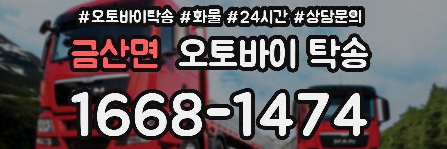 금산면 오토바이 탁송
