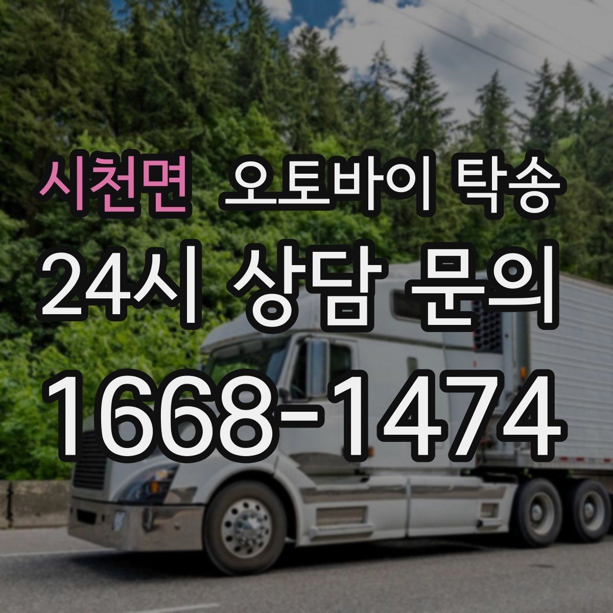 시천면 오토바이 탁송 체인 소리 커졌을 때 정비소 이동