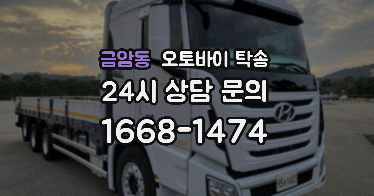 금암동 오토바이 탁송