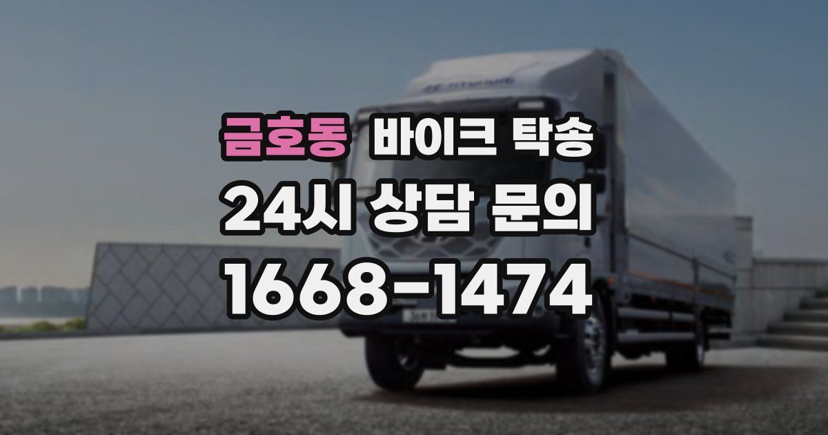 금호동 바이크 탁송