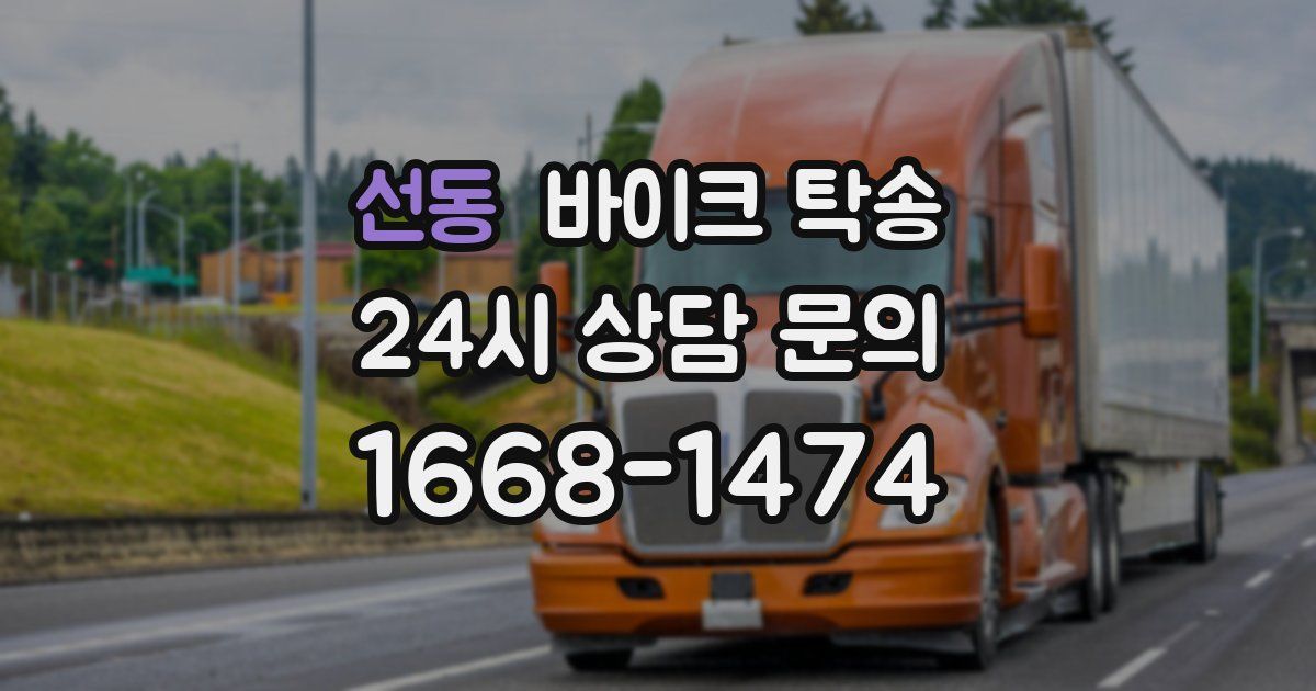 선동 바이크 탁송