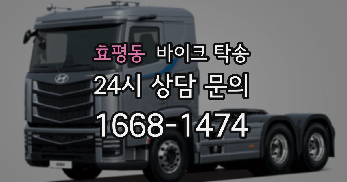 효평동 바이크 탁송