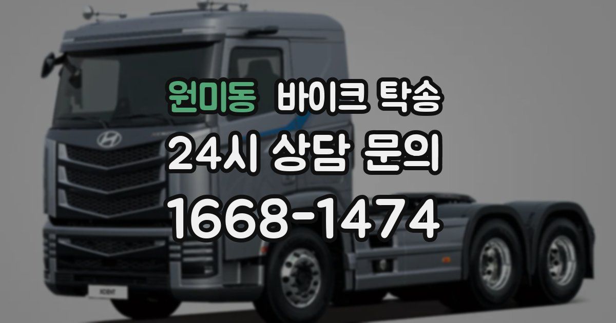 원미동 바이크 탁송