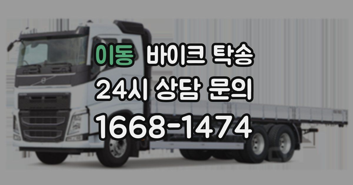 이동 바이크 탁송