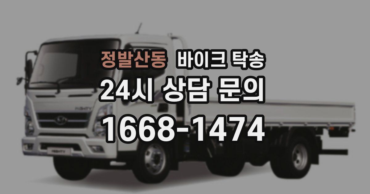 정발산동 바이크 탁송