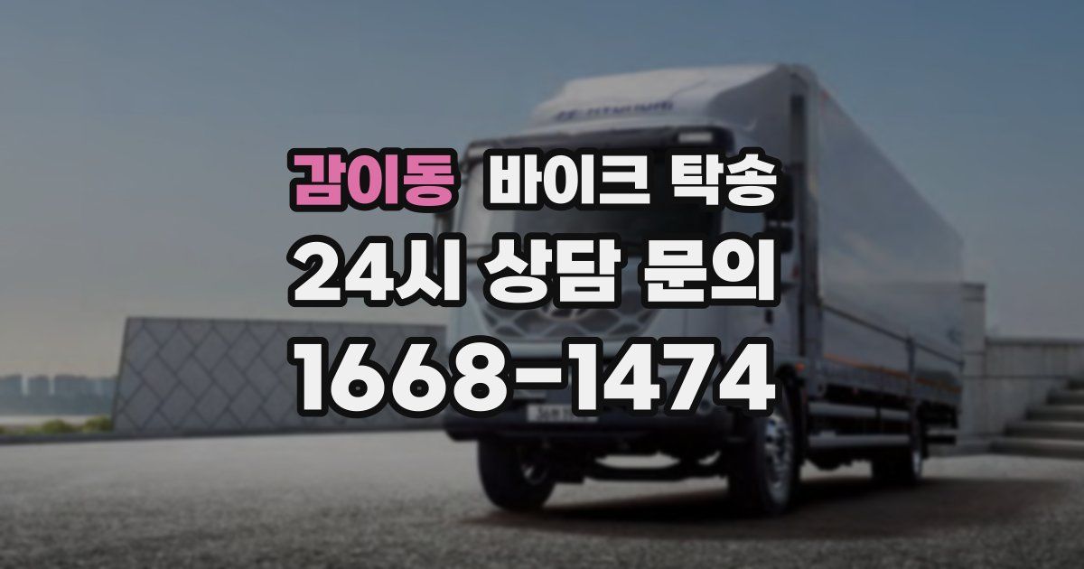 감이동 바이크 탁송