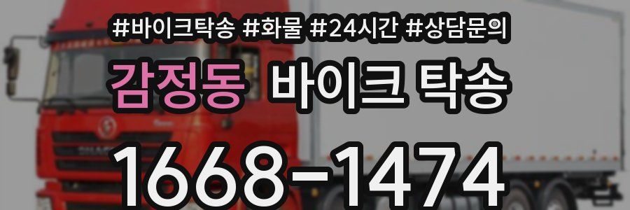 감정동 바이크 탁송