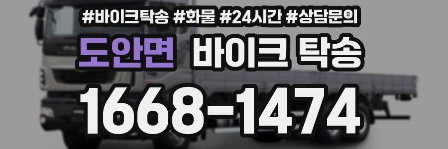 도안면 바이크 탁송