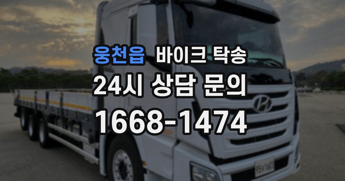 웅천읍 바이크 탁송