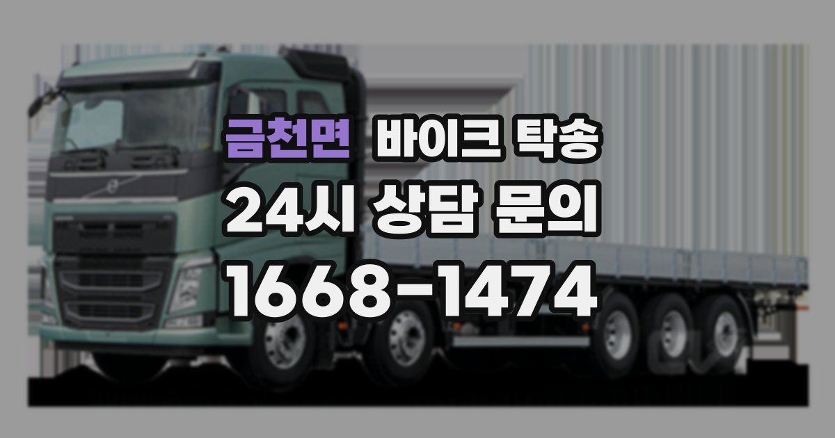 금천면 바이크 탁송