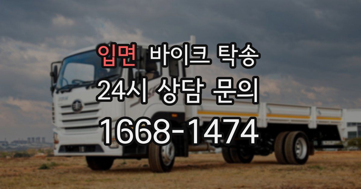 입면 바이크 탁송