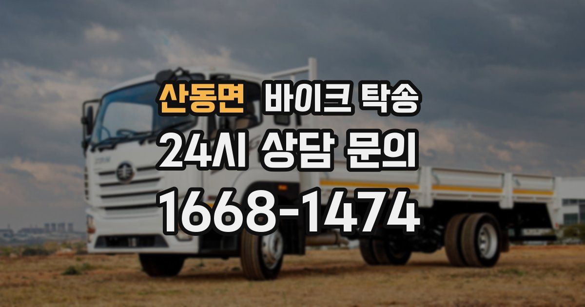 산동면 바이크 탁송