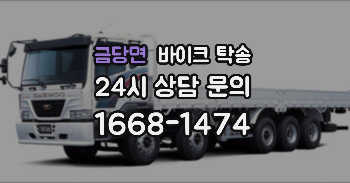 금당면 바이크 탁송