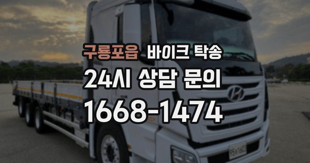 구룡포읍 바이크 탁송