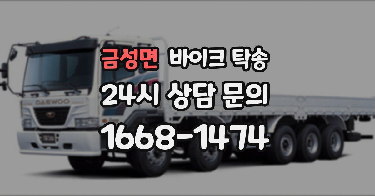 금성면 바이크 탁송