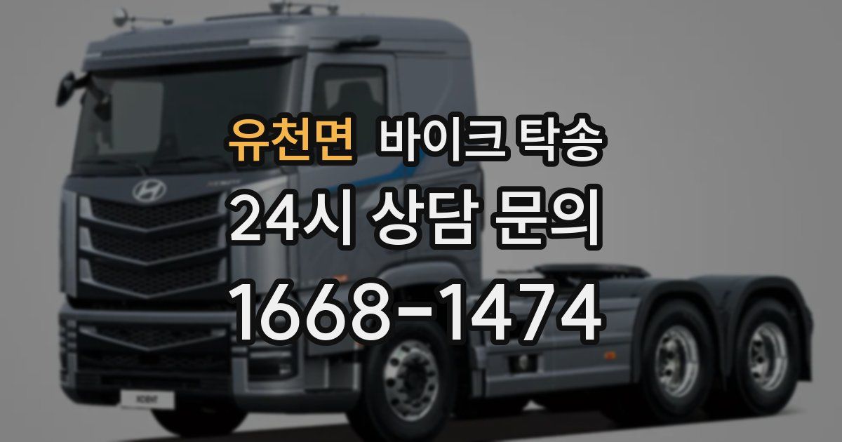 유천면 바이크 탁송