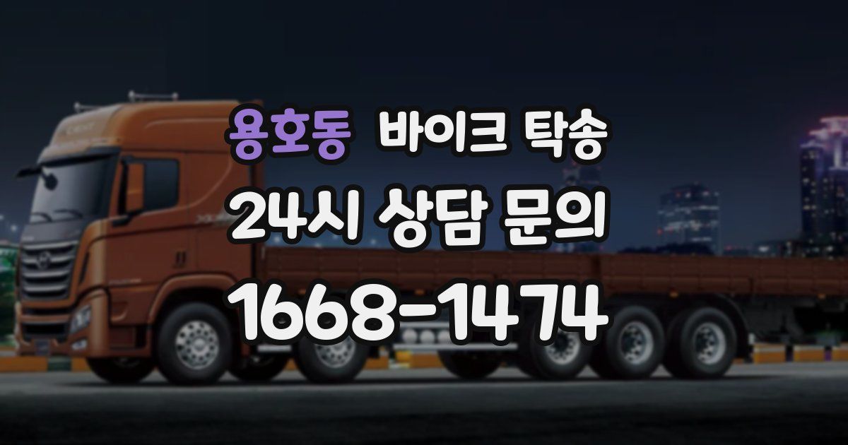 용호동 바이크 탁송