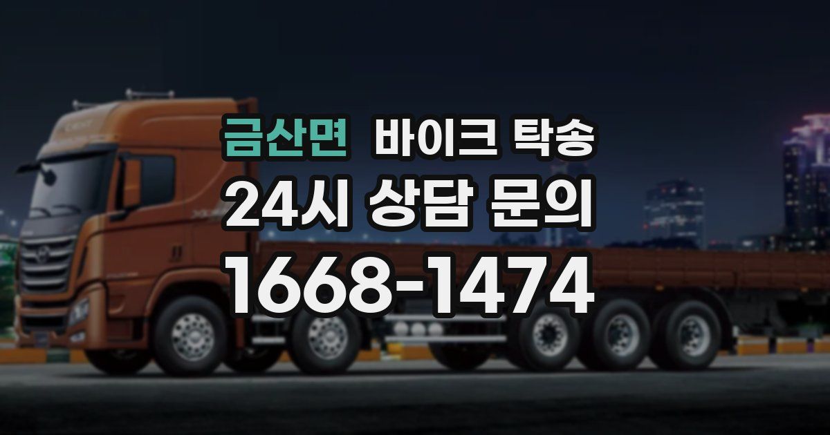 금산면 바이크 탁송