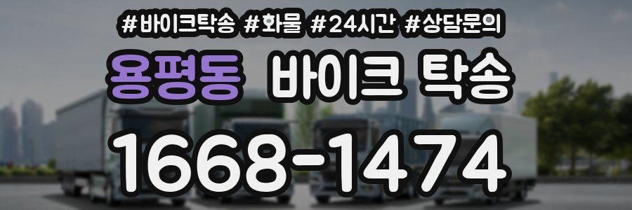 용평동 바이크 탁송