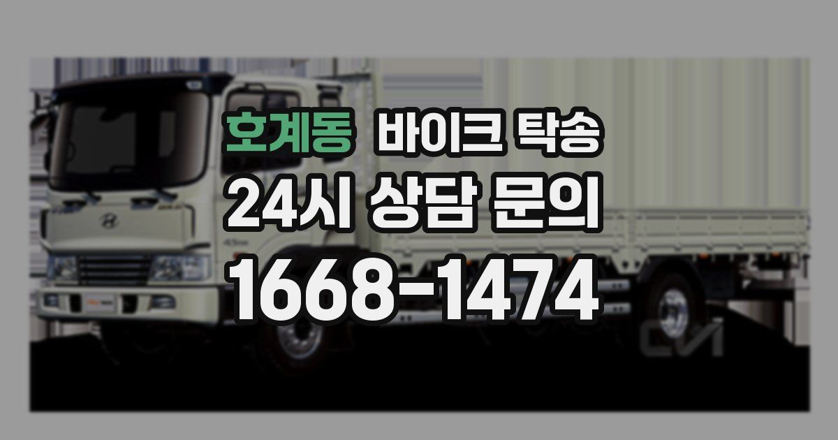 호계동 바이크 탁송