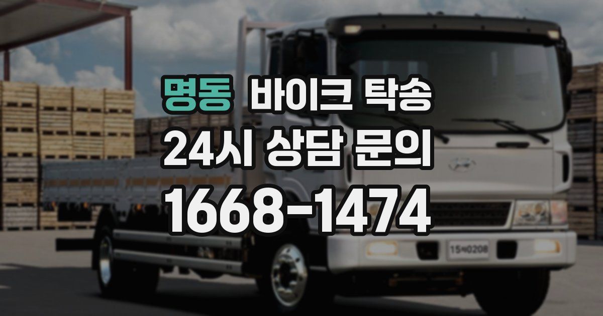 명동 바이크 탁송