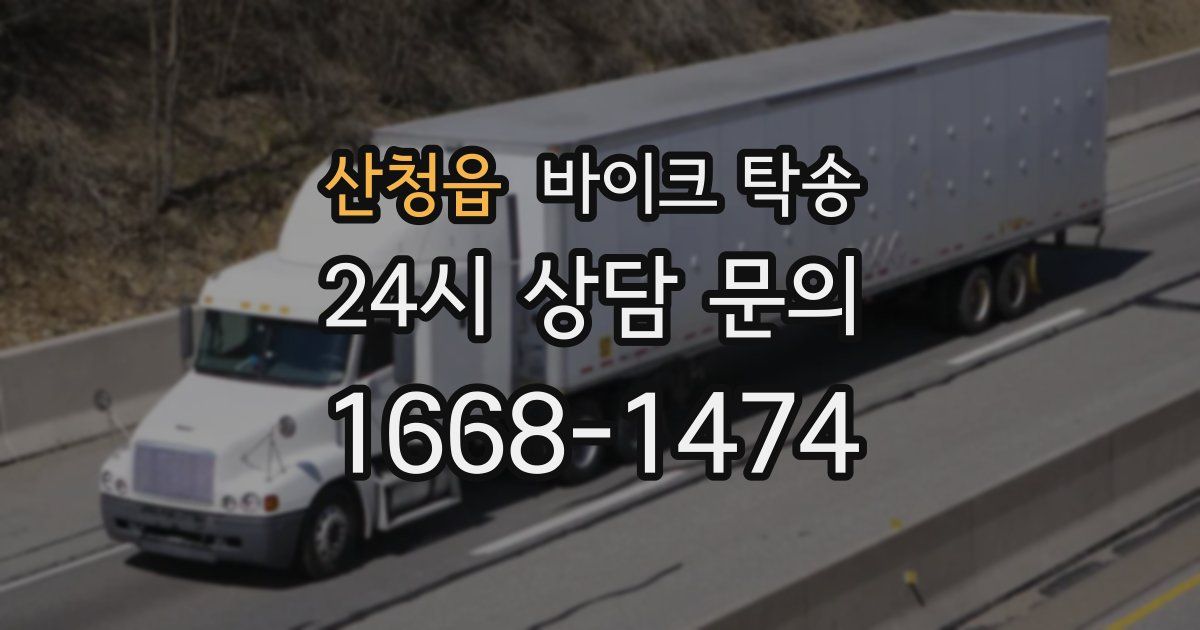 산청읍 바이크 탁송