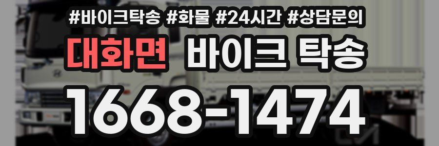 대화면 바이크 탁송