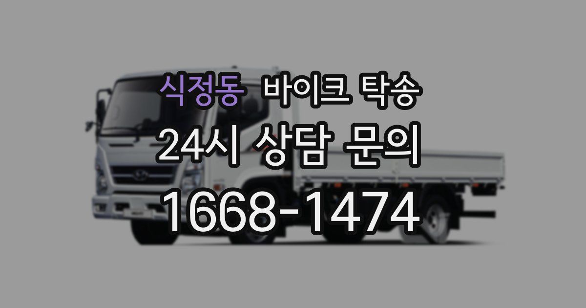 식정동 바이크 탁송