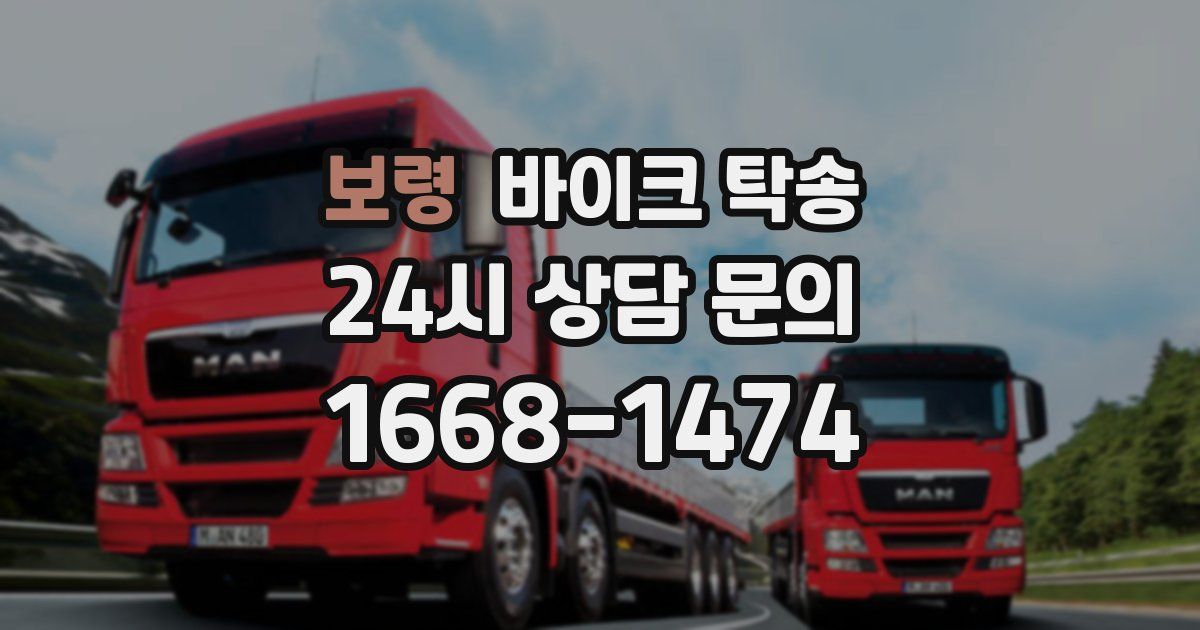 보령 바이크 탁송