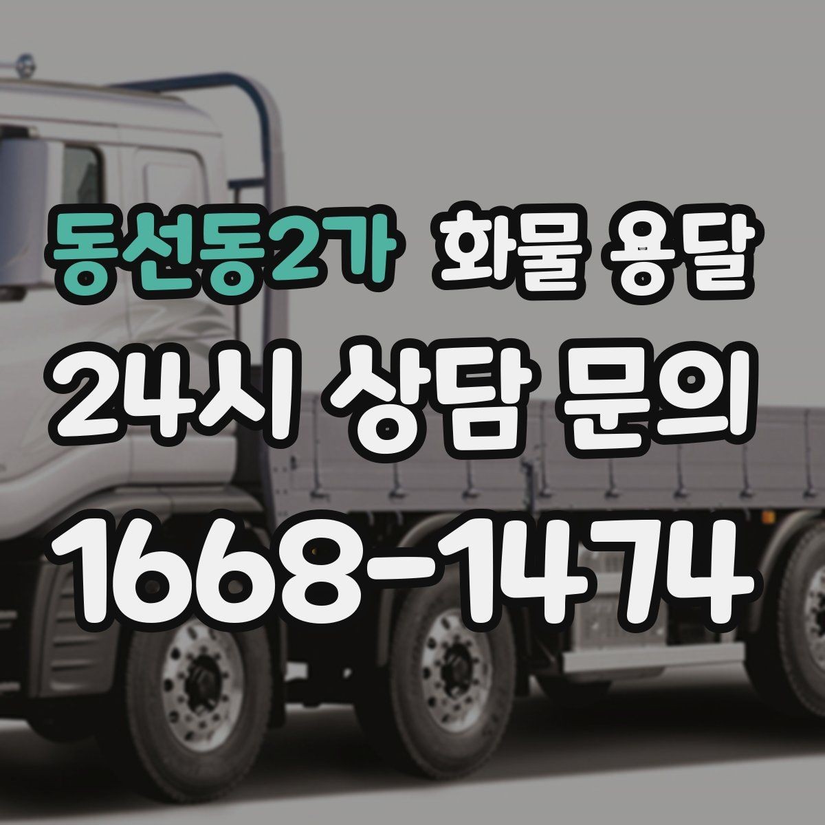 동선동2가 화물 용달 화분 식물 운송 시 흔들림 최소화 방법