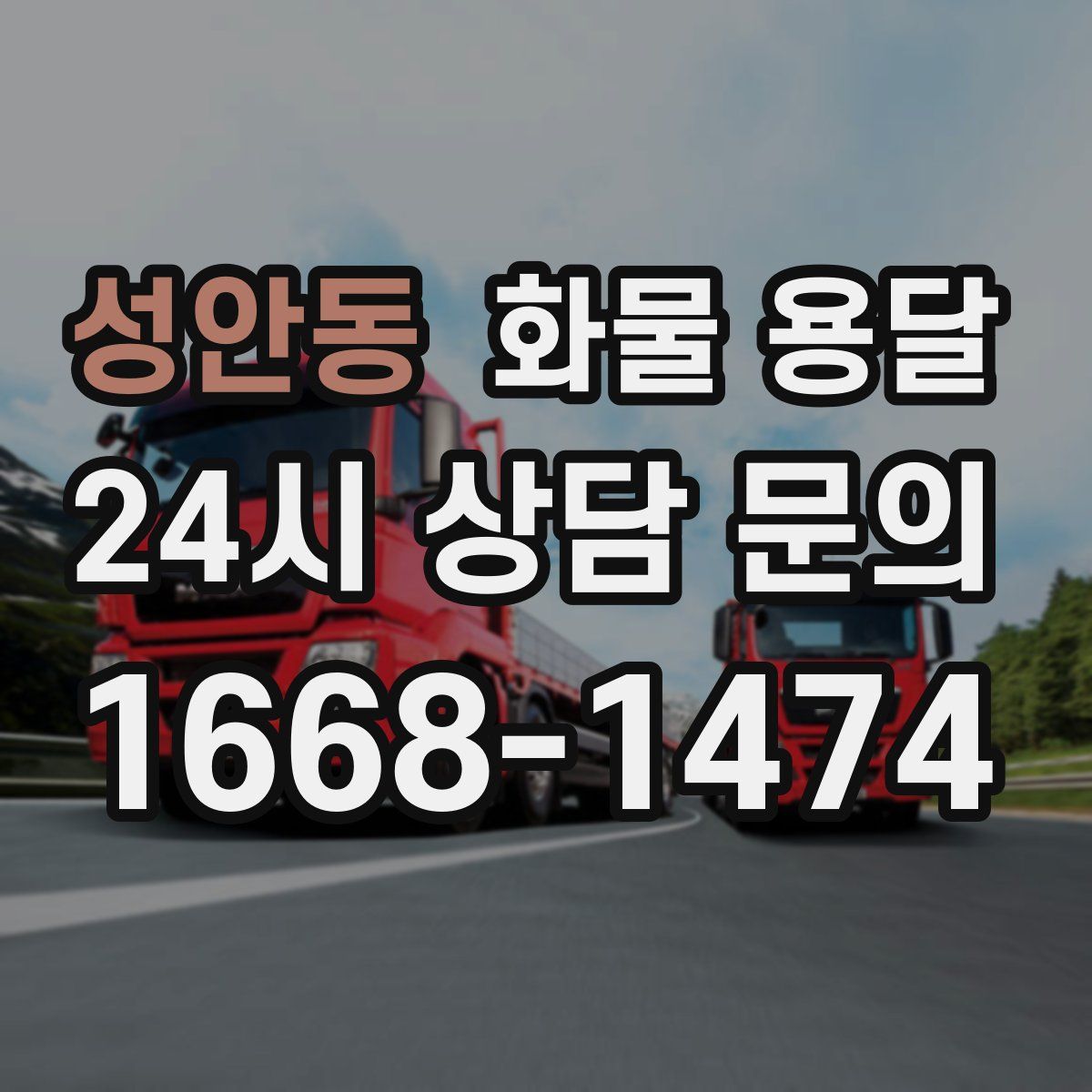 성안동 화물 용달