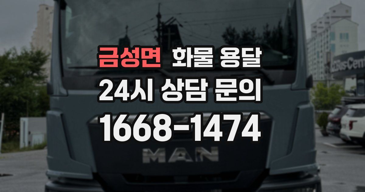 금성면 화물 용달