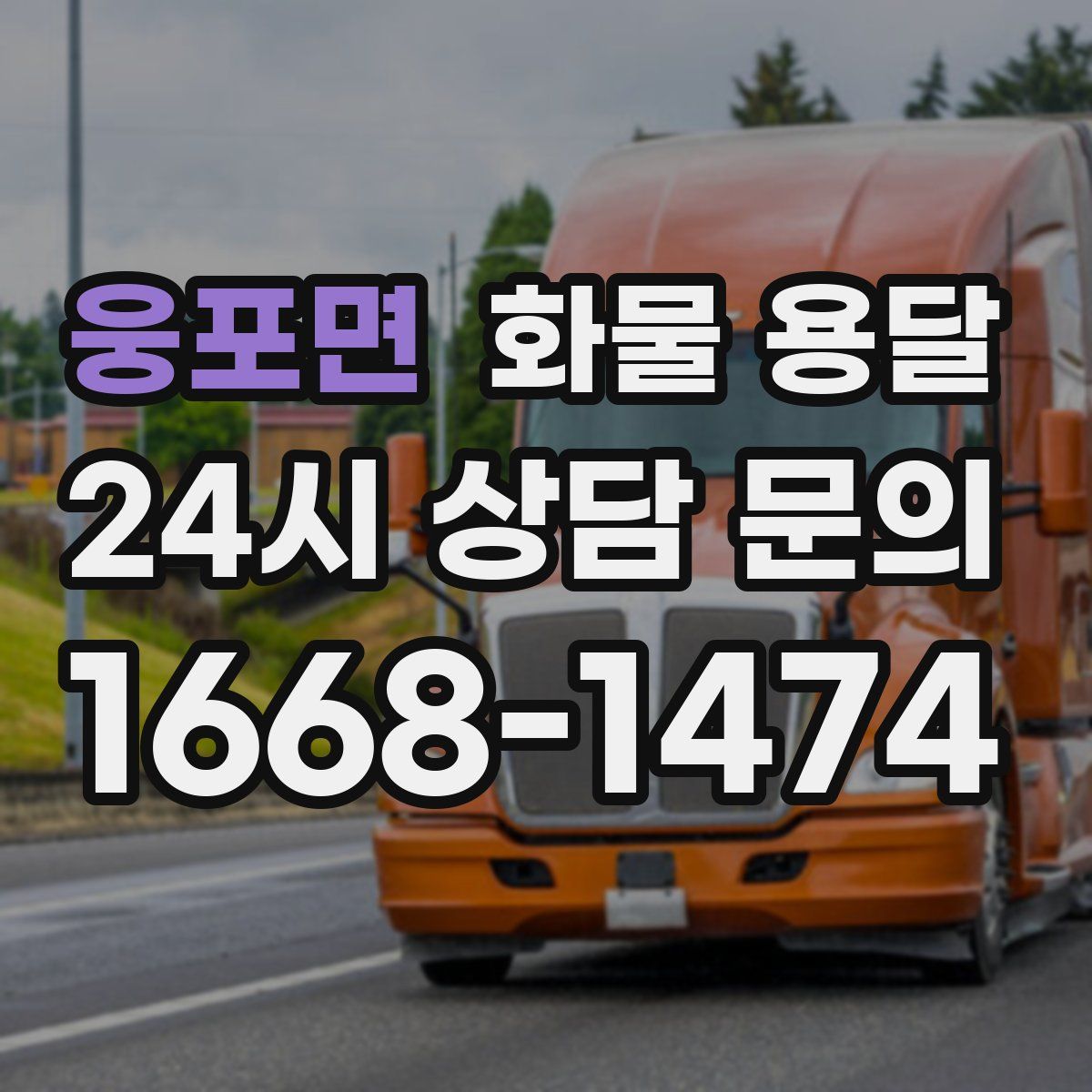 웅포면 화물 용달