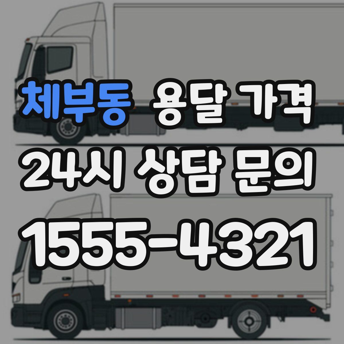 체부동 용달 가격