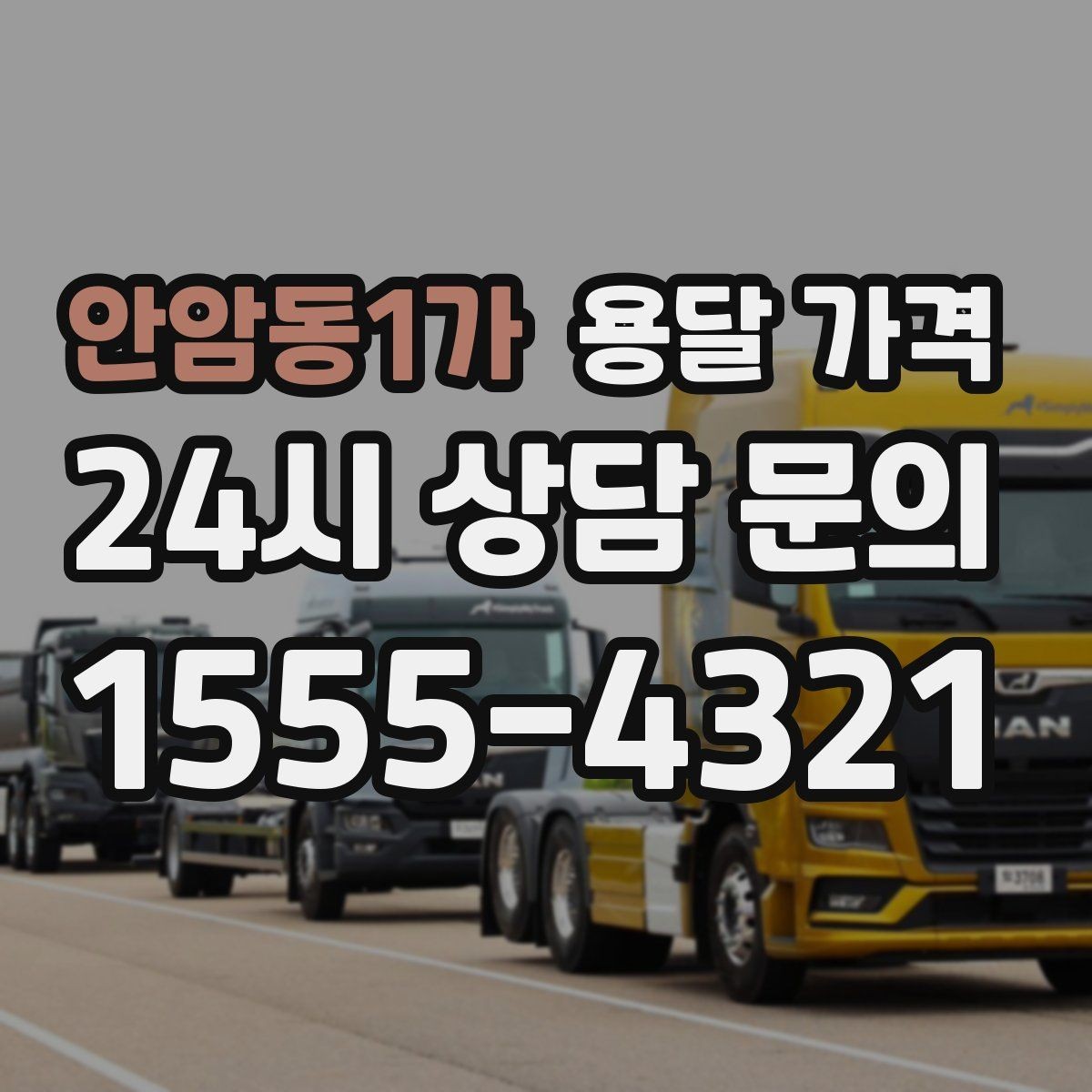 안암동1가 용달 가격 엘리베이터 사용 가능 여부 체크