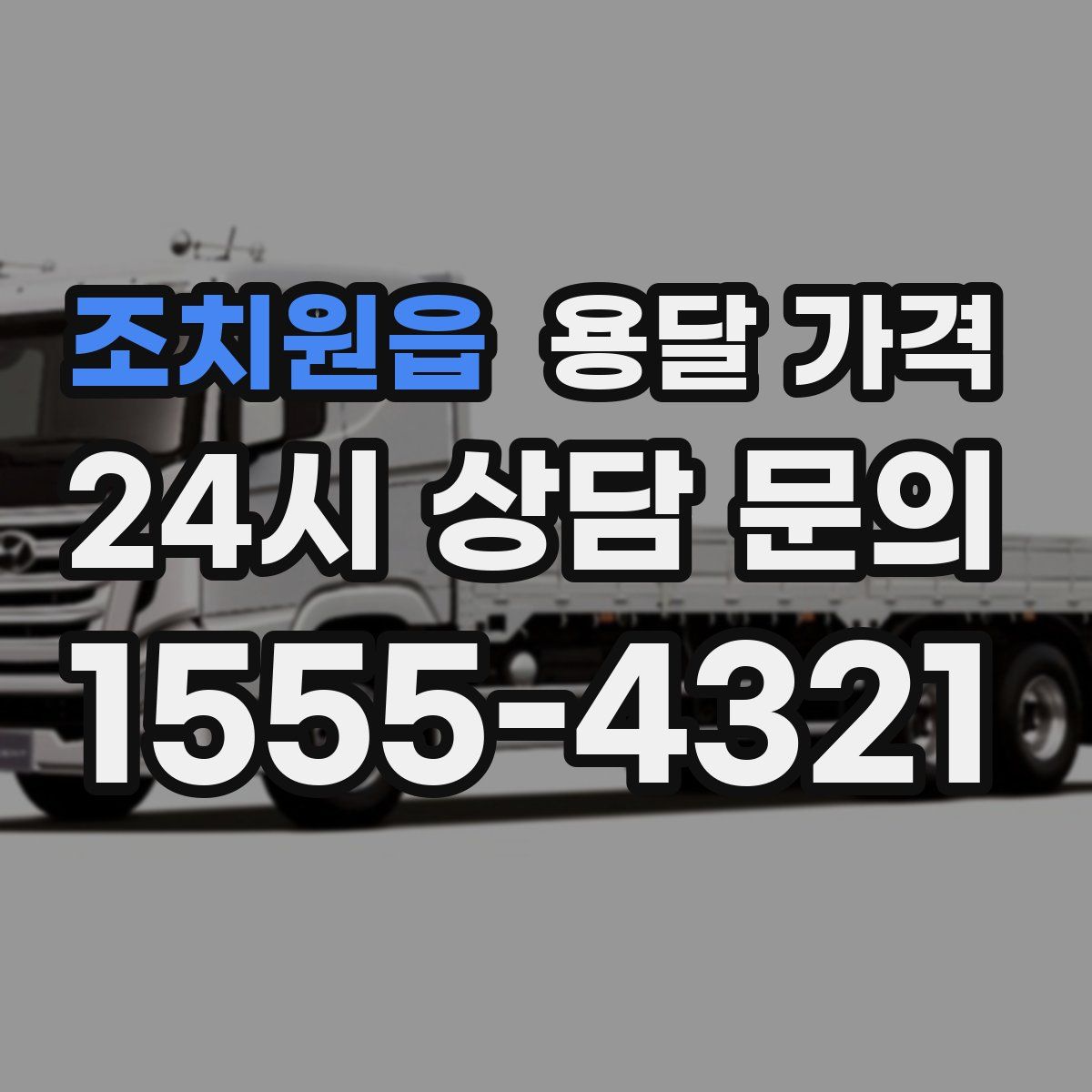 조치원읍 용달 가격