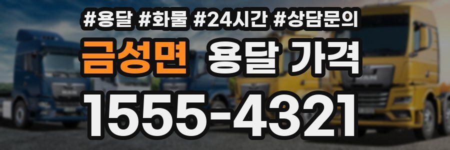 금성면 용달 가격