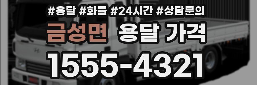 금성면 용달 가격