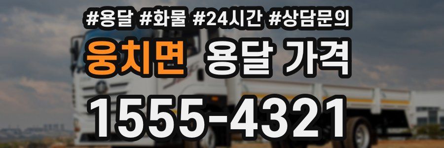 웅치면 용달 가격