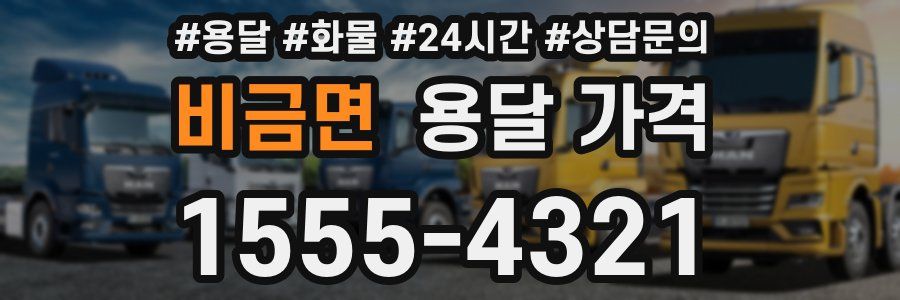 비금면 용달 가격