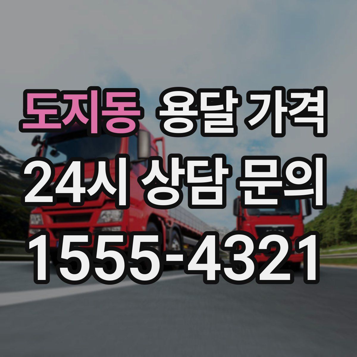 도지동 용달 가격