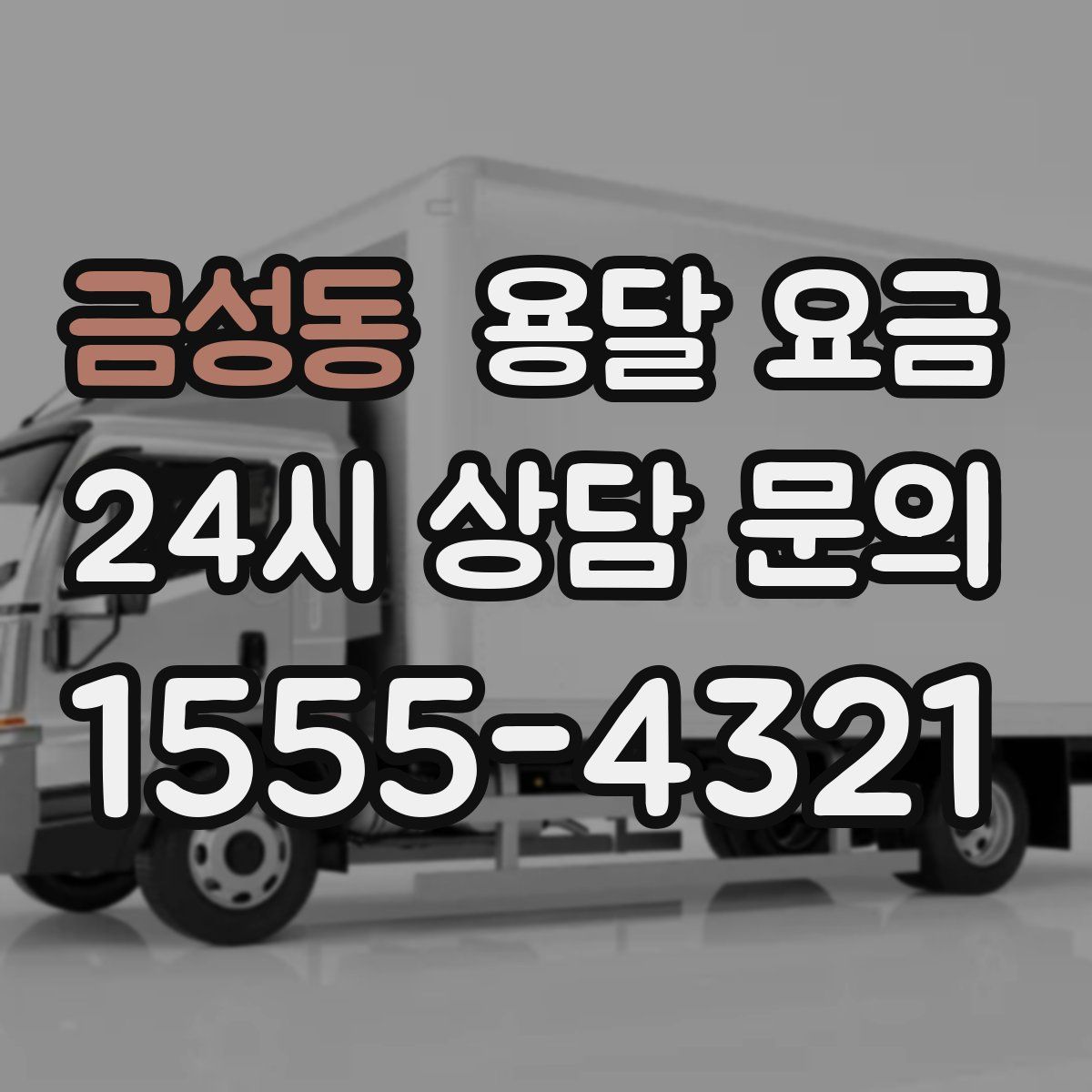 금성동 용달 요금