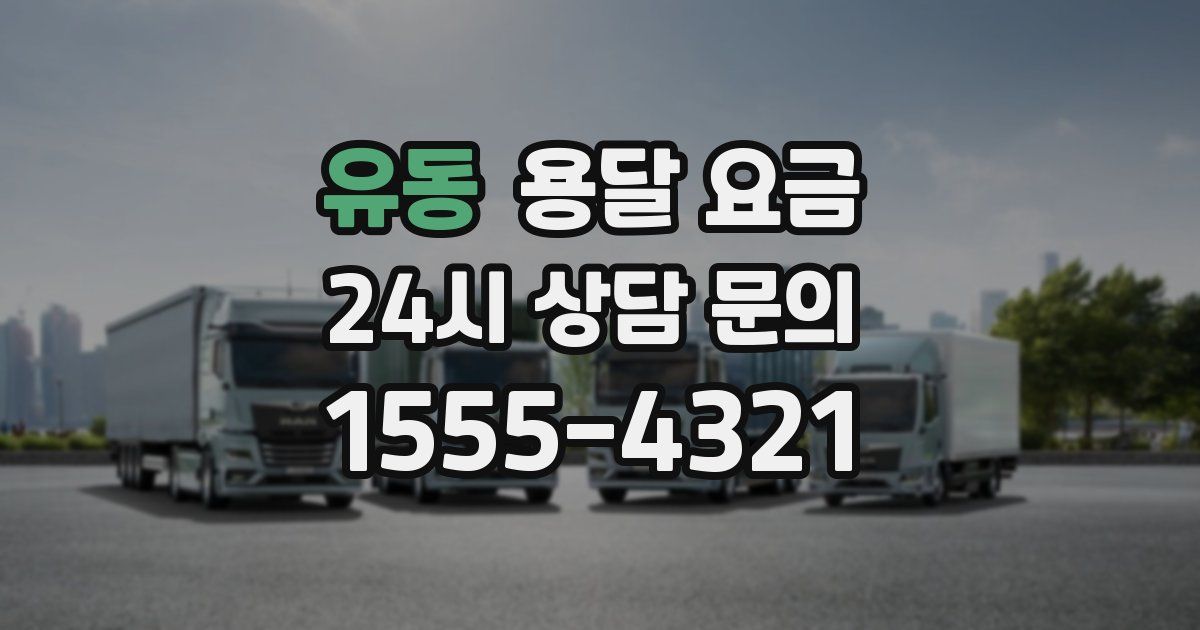 유동 용달 요금