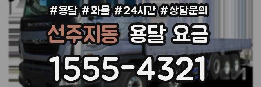 선주지동 용달 요금