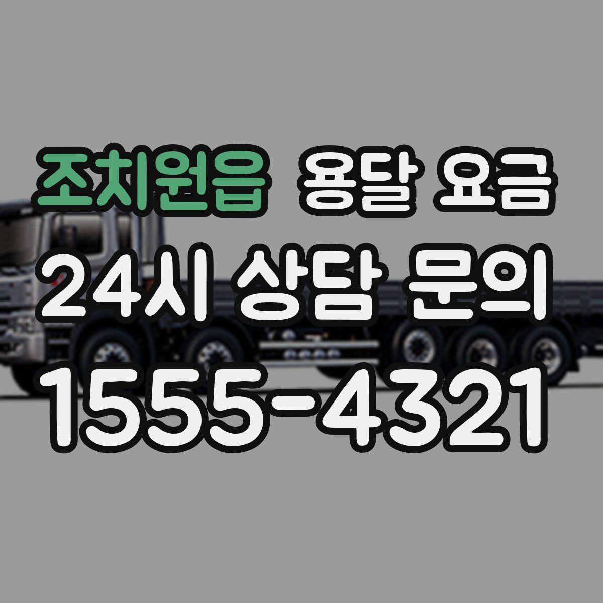 조치원읍 용달 요금